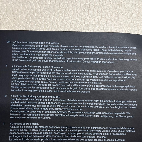 NWB - Adidas Y-3 Kaiwa Men’s Premium Sneaker - US 10/EU 44 - Picture 11 of 16